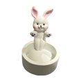 thumbnail image 1 of Cartoon Candle Holders Cute Rabbit Candle Holders Handmade Aromatherapy Lamp Holders Suitable For Girls For Women Or Rabbit Lovers Candle Holders for Candle Making Pillar Glass Candle Holder Candle, 1 of 1