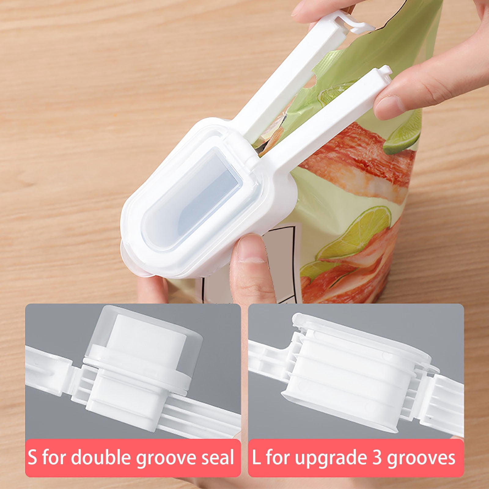 Amzcrzy Kitchen Appliances Pour Bag Clip Food Storage Bag Clips forFood Sealing Bag Clips Plastic Bag Sealing Clamp A Clip Kitchen Utensils Set Kitchen Gadgets Kitchen Essentials