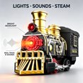 thumbnail image 2 of UFULMN Electric Train Set with 3D Elevated Tracks Quiet Mode Christmas Train Maximum Recommended Age 3+ for Kids Material, 2 of 7