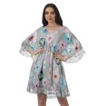 thumbnail image 1 of Moomaya Robe de Plage Imprimée Vêtements de Vacances Femmes Robes en Georgette pour Femmes, 1 of 6