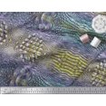 thumbnail image 3 of Soimoi Moss Georgette Fabric Snake Animal Skin Print Fabric by The Yard 42 Inch Wide, 3 of 3