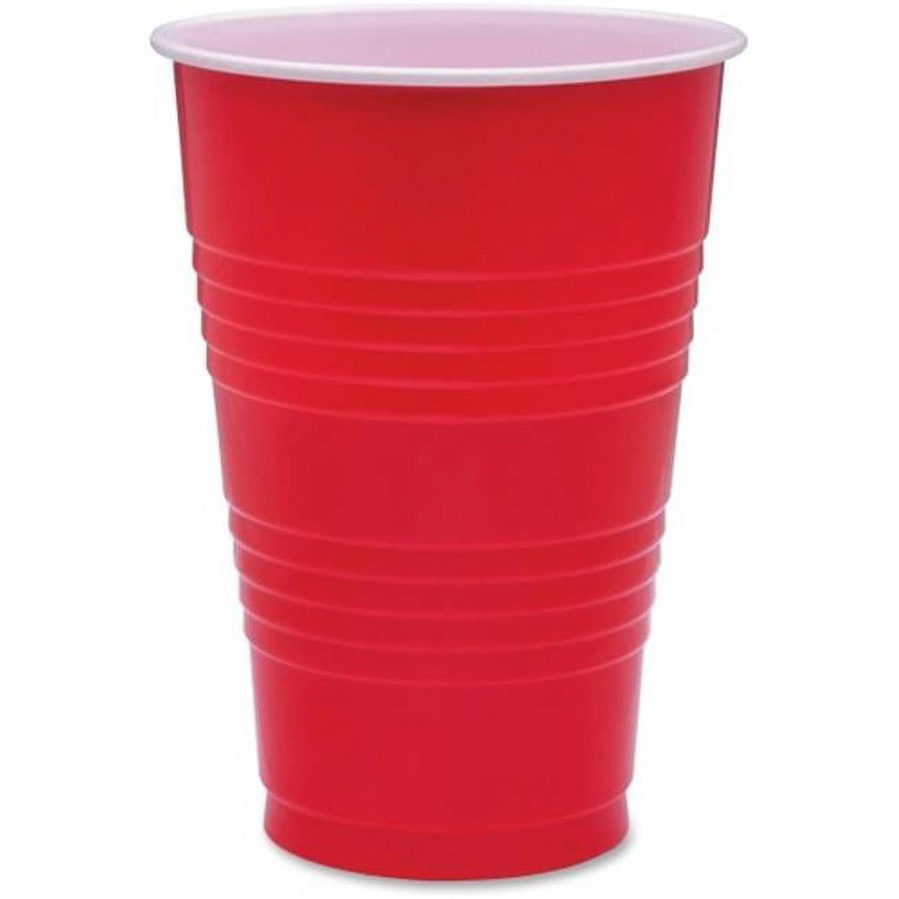 Genuine Joe GJO11251CT Plastic Party Cups, Red