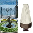 thumbnail image 4 of Fountain Statue Protector Cover, Silver Coated Waterproof Fountain Cover Oxford Cloth Portable  For Statue Cover For Fountain Beige And Coffee, 4 of 8