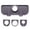 Grey, variant on Meitianfacai Kitchen Sink Splash Guard, Silicone Sink Faucet Mat, Sink Draining Pad Behind Faucet, 10.6"x4.3" Kitchen Sink Accessories, Faucet Absorbent Mat, Bathroom Faucet Water Catcher Mat (Black)