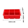 thumbnail image 2 of PEONAVET Ice Cube Tray Ice Making Household Ice Tray Refrigerator Ice Box Internet Famous Ice Tray, 2 of 7