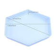 thumbnail image 3 of Plastic Plates Reusable,Plastic Dinner Plates,Hexagonal Plates Impregnable Dinner Plates Dishwasher Microwave Safe Plastic Plates Reusable Lightweight Plates for Kitchen or Camping 6.69X6.69 Inches, 3 of 6