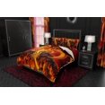 thumbnail image 2 of Fire Dragon Bedding Set, Duvet or Comforter, Gamer Bed Cover, Bedroom Decor,, 2 of 7