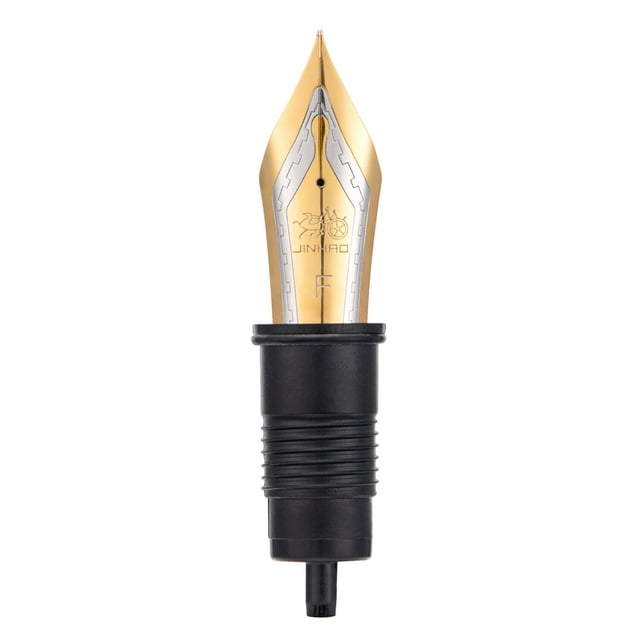 Plume de Stylo-Plume Remplacée en Acier Inoxydable Doré Pointe Taille EF/F/M Fournitures de Stylo d'Écriture de Bureau