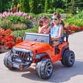 thumbnail image 2 of VOLTZ TOYS 2 Seater Ride On Car, 12V Electric Car for Kids, Electrical Jeep with 2 Seats, Full LED Lights, Parental Remote Control, MP3 Player (Orange), 2 of 8