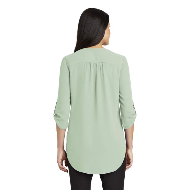 Port Authority Blouse Tunique à Manches 3/4 pour Femmes