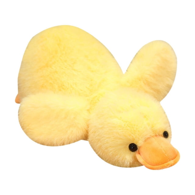 Yellow Duck Plush Toy Soft Stuffed Animal Doll For Kids Gift Present
