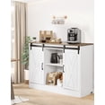 thumbnail image 2 of VEVOR Coffee Bar Cabinet 3-Tier Coffee Bar Table with Barn Doors for Living Room, 2 of 9