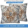 thumbnail image 2 of Boho Carpet Throw Pillow Cover Case Rug Boho Style Ethnic Design Throw Pillows Set of 2 Super Soft Pillow Covers 18x18 Inches Farmhouse Home Decor for Living Room Bedroom Sofa Couch Cushion Cover, 2 of 6