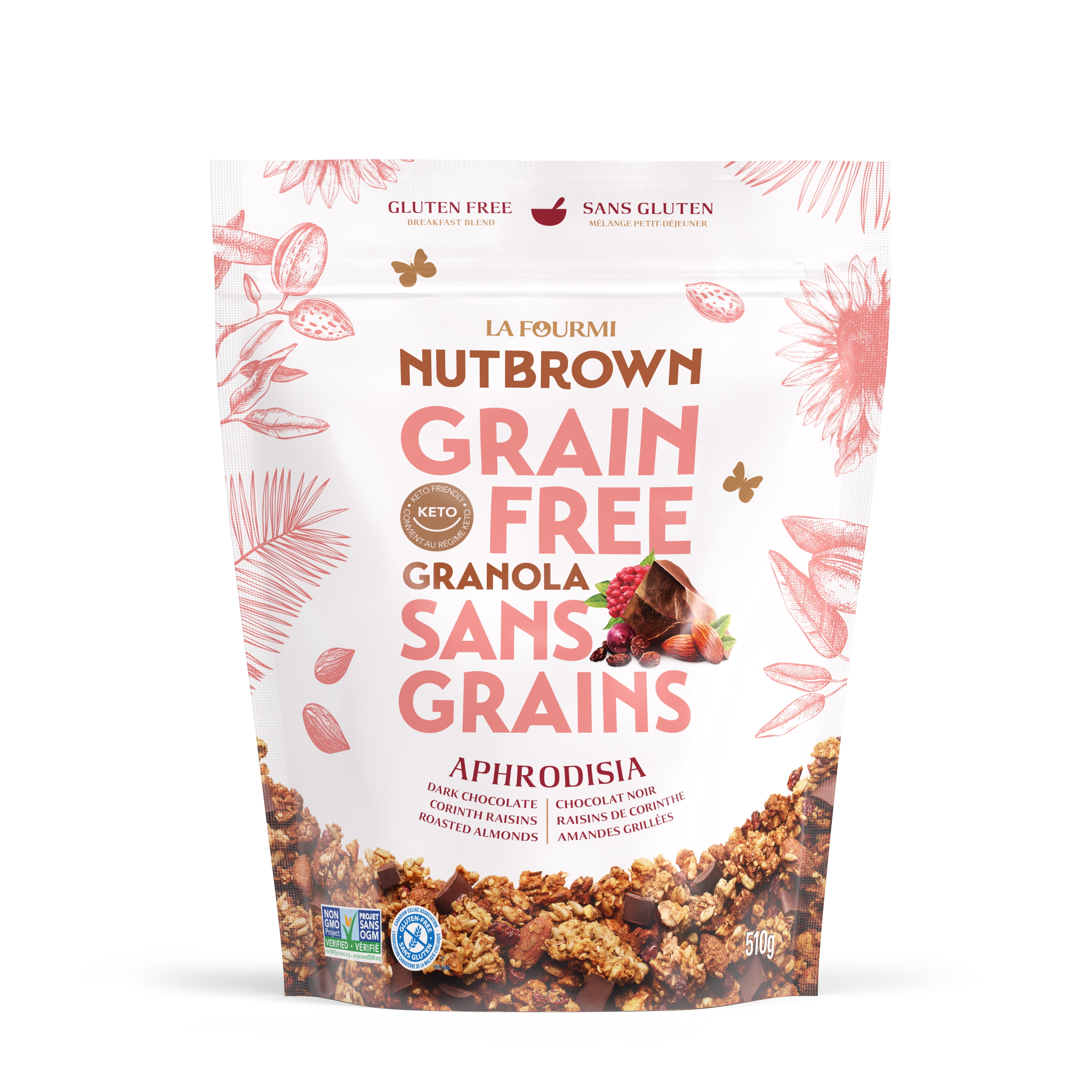 Nutbrown Aphrodisia, gluten free granola (510g)