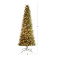 thumbnail image 3 of Holiday Time Pin Fin rockford pré-éclairé sure-lit pole de 3,65 m, vert, 3 of 6