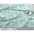thumbnail image 3 of Soimoi Green Cotton Poplin Fabric Tree & Rhinoceros Animal Print Fabric by the Yard 56 Inch Wide, 3 of 5