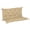 Khaki, variant on Outsunny Garden Bench Cushion with Backrest, Non-Slip 2 Seater Soft Pad