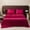 Burgundy, variant on Danhjin Cloth Fabric Bed Sheet Solid Color Ease Friendly Washable Sheets Luxurious Silk Bedding Bed Sheets