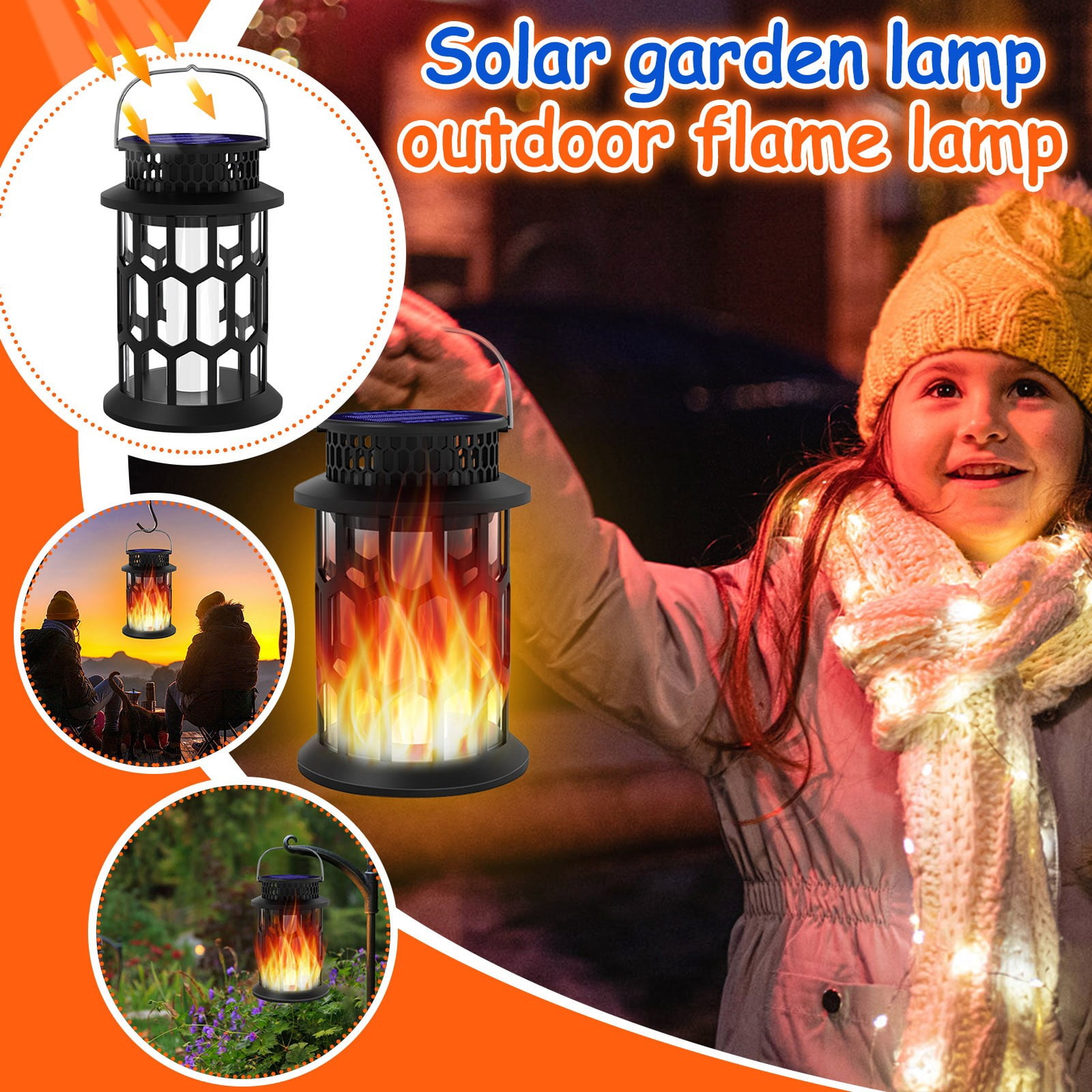 Suncoda Solar Lights, Outdoor Garden Hanging Plug LED Outdoor Decorative Lights