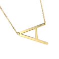 thumbnail image 4 of A-Z Gold Plated Stainless Steel Large Initial Letter Pendant Necklace Jewelry, 4 of 10