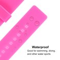 thumbnail image 3 of Unique Bargains Bracelet de Montre en Caoutchouc Souple 20mm Largeur de Dégagement Rapide Bracelet de Montre en Silicone de Remplacement, Rouge, 3 of 5