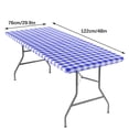 thumbnail image 3 of Rectangle Picnic Tablecloth, Elastic Fitted Waterproof Table Cover, Windproof Washable Polyester Table Cloth for Camping, Indoor and Outdoor, 3 of 4