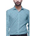 thumbnail image 4 of BESTMAN Formal Shirts For Men Slim Fit Printed Full Sleeve Shirts For Men, 4 of 5