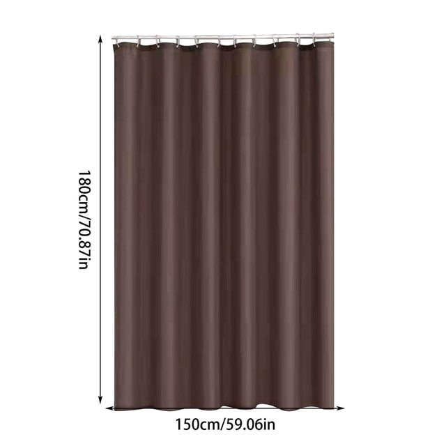 SDNall Fabric Shower Curtain Liner, Waterproof and Quick-Drying Polyester with Reinforced Header and Rust-Resistant Grommets for Bathroom