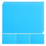 Raindrops 100Pcs Blue Copy Paper for Printer with Quick Ink Absorption and Universal Compatibility