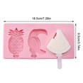 thumbnail image 2 of Coofit Kitchen Popsicle Mold Silicone DIY Ice Pop Maker Ice Cream Mold with Lid & Stick, 2 of 10