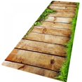 thumbnail image 2 of Runner Rugs with Rubber Backing Non Slip Absorbent Resist Dirt Entrance Rug Soft Area Rug Thickened Flannel Area Rug Nursery Rug Bedroom Living Room Home Kitchen Hallway Laundry Carpet, 2 of 6
