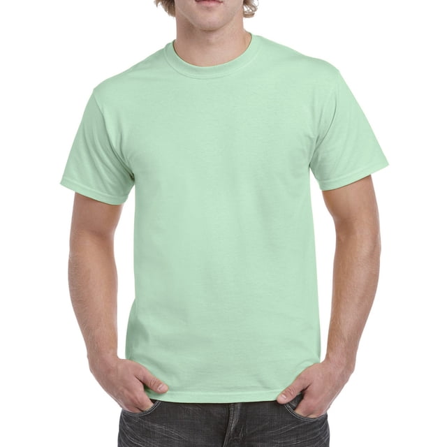 Gildan Mens Heavy Cotton T-Shirt, M, Mint Green