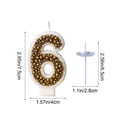 thumbnail image 3 of Dvkptbk Gold Macaron Pearl Number Birthday Party Candles Children's Cake Decorations home decor, 3 of 6