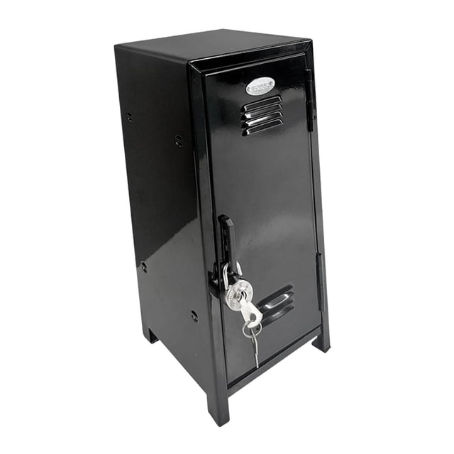Small Makeup Storage Cabinet Vertical File Cabinet for Cotton Pad Entryway Black