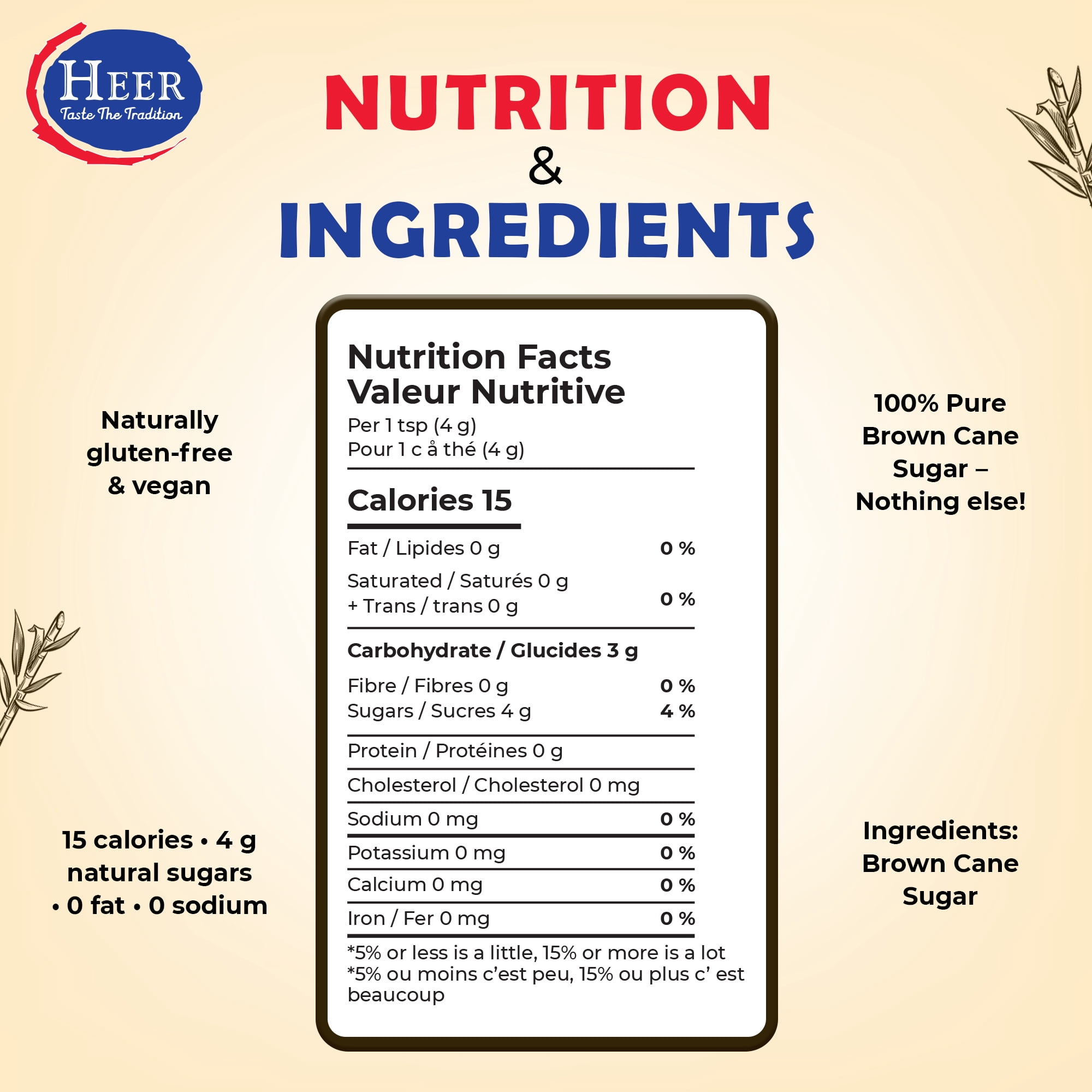 HEER BROWN SUGAR 10 LBS