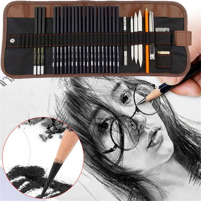 Lindbes Professional Sketching & Drawing Art Set 29 Pieces