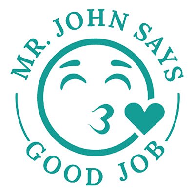 Printtoo Personalized Teachers Stamp Good Job Teachers Name Self-Inking Rubber Stamp Appreciation Message For School Classroom & Homework Supplies,Green - 30 x 30 mm