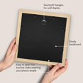 thumbnail image 5 of Americanflat 12x12 Picture Frame with Shatter-Resistant Glass - Use as 10x10 Frame with Mat or 12x12 Frame Without Mat - Hudson Collection - Wide Photo Frame for Wall Display - Natural Oak, 5 of 5