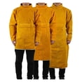 thumbnail image 3 of Cowhide Work Clothes Apron Welding Protective Clothing Heat Fire Resistant Welders with Sleeves ,Easy to Use, 3 of 6