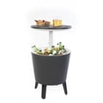 thumbnail image 4 of Keter Bar Frais de 7,5 Gal Style Moderne et Lisse avec Pattes, Table de Refroidissement pour Terrasse Extérieure et Piscine, Gris, 4 of 10