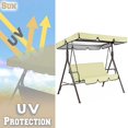 thumbnail image 2 of Garden Swing Canopy Seats Replacement Set 3 Seats Covers + Swing Canopy Cover, 2 of 9