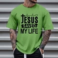 thumbnail image 1 of T-shirts pour Hommes Manfinity LEGND Slogan Graphique Décontracté T-Shirt à Manches Courtes pour Usage Quotidien, 1 of 3