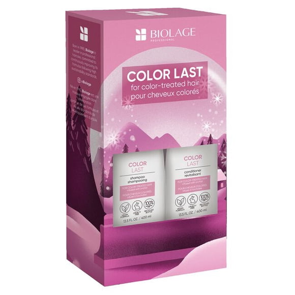 Biolage ColorLast Duo de Shampooing et Revitalisant, 400 ml Chacun – Sans Parabènes, Formule à pH Bas pour Cheveux Colorés