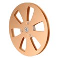 thumbnail image 3 of DEWIN 1/4 7 Inch Empty Reel 6 Hole Aluminum Alloy Open Reel Sound Tape Empty Reel Opening Machine Part Gold, 3 of 14