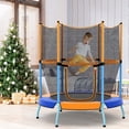thumbnail image 2 of Costway 48" Toddler Trampoline for Kids with Safety Enclosure Net Heavy-duty Frame Orange, 2 of 8