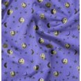 thumbnail image 1 of Soimoi Georgette Viscose Fabric Moon & Stars Galaxy Printed Fabric 1 Yard 42 Inch Wide, 1 of 6
