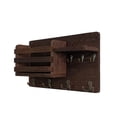 thumbnail image 2 of Wall Mount Key Holder with Hooks, Iron and Wood Key Organizer for Entryway, Space Saving Key Hanger for Wall, Multi Hook Key Rack for Keys and Cards, Compact Key Storage Solution for Foyer, 2 of 5