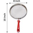 thumbnail image 4 of 8 Inch Dia, Stainless Steel Barbeque Grill, Roaster For Papad, Phukla, Roti, Brinjal Jali / Mesh Griller, for Kitchen Cooking., 4 of 7
