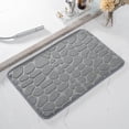 thumbnail image 2 of Tapis de Bain pour Salle de Bain, 1 Pce Tapis Gaufré en Mousse Antidérapant Absorbant Lavable pour Douche Doux Confortable, 2 of 4