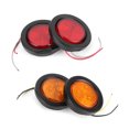 thumbnail image 2 of Truck Indicator Light 4pcs 2.5in LED Round Indicator Light 10V-30V High Brightness Lamp For Truck Trailer Lorry, 2 of 8